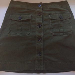 Anne Taylor army green skirt
